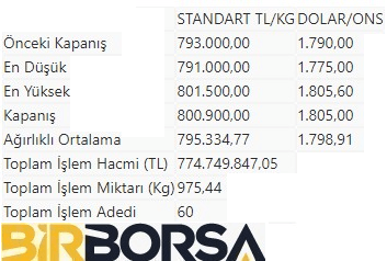 altın fiyatları birborsa