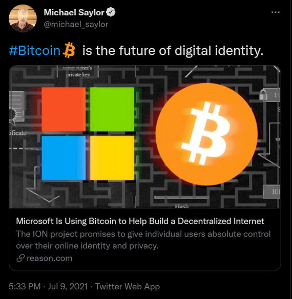 Microsoft, insanların dijital kimliklerini korumak için BTC kullanacak - Resim : 1