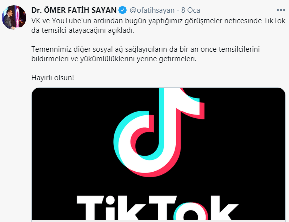 TikTok Türkiye'de temsilcilik açmaya karar verdi - Resim : 1