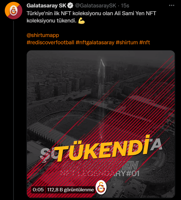 Galatasaray'ın NFT koleksiyonu bir dakikada tükendi! - Resim : 1