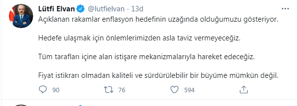 Bakan Elvan'dan enflasyon mesajı! - Resim : 1