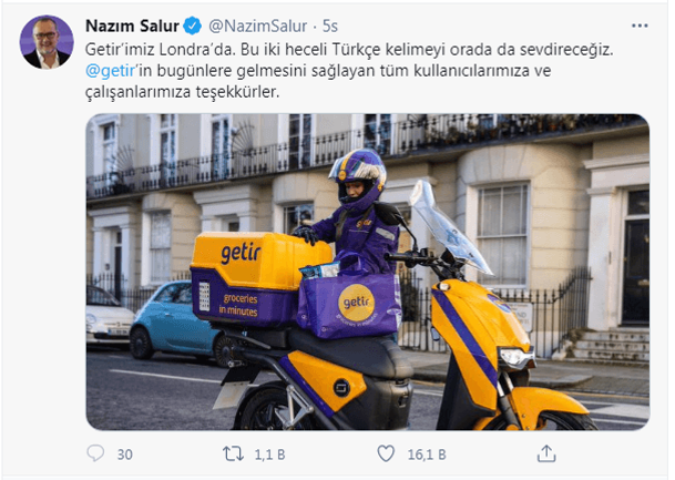 Getir Londra'ya da mutluluk getirecek - Resim : 1