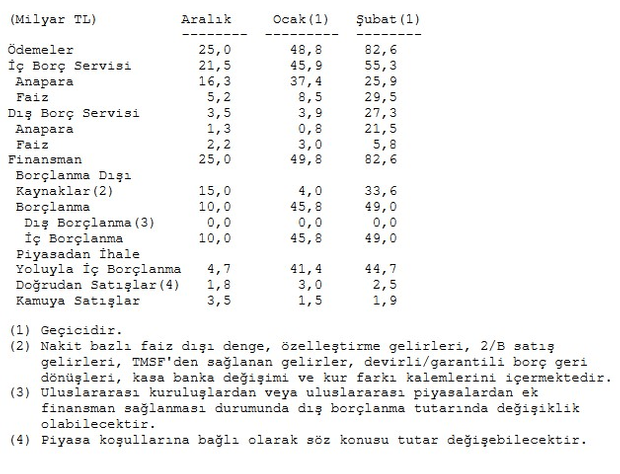 Hazine’den 105 milyarlık borçlanma - Resim : 1