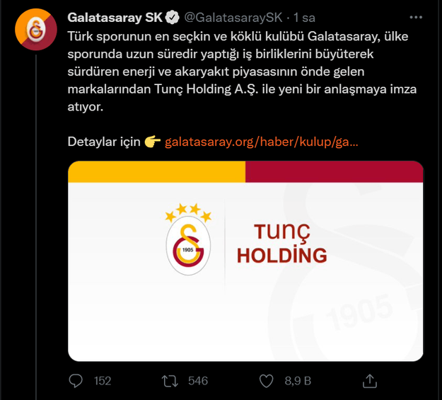 Galatasaray, Tunç Holding ile yeni bir anlaşmaya imza atıyor - Resim : 1