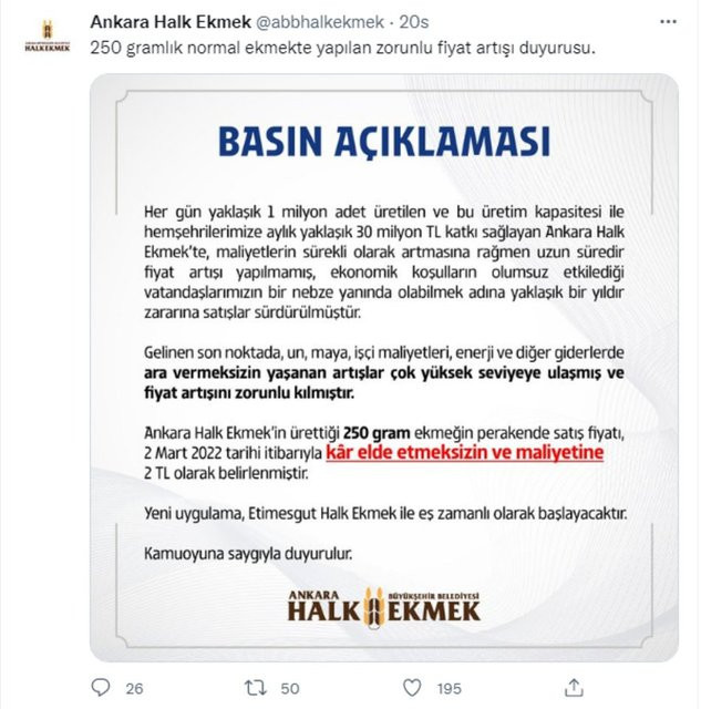 Ankara'da halk ekmeğe zam geldi - Resim : 1