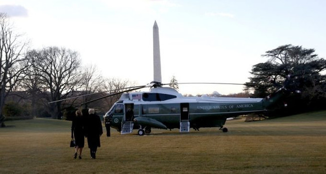 Trump Beyaz Saray'dan ayrıldı... Tarihi anlar - Resim : 1