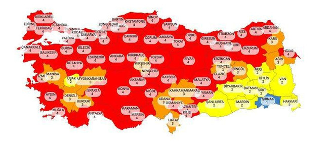Erdoğan yeni risk haritasını açıkladı! - Resim : 1